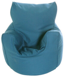 Bean Lazy Cotton Twill French Blue Bean Bag Arm Chair Toddler Size
