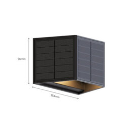 Calex Caserta Solar Wall Black  Light Up And Down Outdoor Waterproof 2 Pack - thumbnail 6