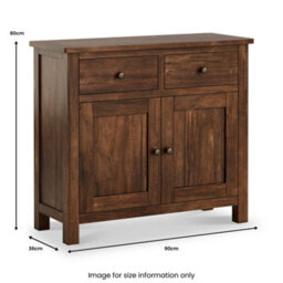 Duchy Acacia Small Sideboard Cabinet - Fully Assembled By Roseland Furniture - thumbnail 8