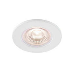 GoodHome Hodgkin Matt White Fixed Led Fire-Rated Neutral White Downlight Ip65 - thumbnail 1