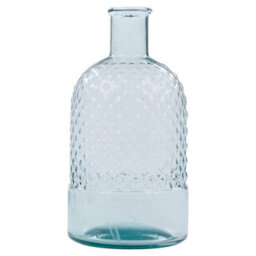 Urbn-Living Urbnliving 24Cm Height Bottle Glass Honeycomb Design Flowers Arrangements Vase - thumbnail 3