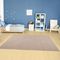 The Rugs Solid Design Low Pile Living Room Rugs In Beige Flex Collection 1000Be - thumbnail 8