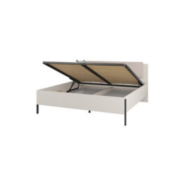 Arte Cashmere Eu Super King Ottoman Bed 180X200Cm - Extra Space With Hidden Storage & Upholstered Headboard - thumbnail 2