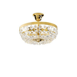 Luminosa Lighting Luminosa Valerie Classic Ceiling Light Polished Gold, 3X E14 - thumbnail 1
