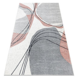 RugsX Carpet Fusion 5868 White Dark Pink - Lines, Modern, Abstract 140X190 Cm - thumbnail 4