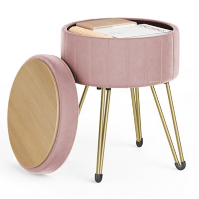 slim fit dress slacks Pink Velvet Vanity Stool With Back Round Tufted Accent Chair Rose Gold main image 1