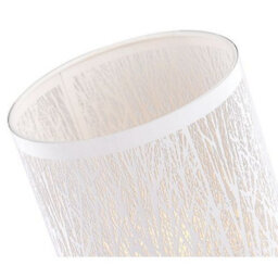 Happy Homewares Unique And Beautiful Matt White Metal Forest Design Table Lamp With Cable Switch - thumbnail 3