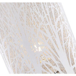 Happy Homewares Unique And Beautiful Matt White Metal Forest Design Table Lamp With Cable Switch - thumbnail 2