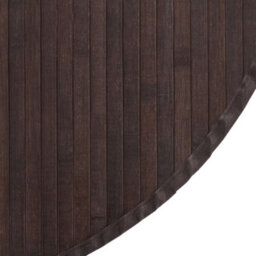Berkfield Rug Round Dark Brown80 Cm Bamboo - thumbnail 6