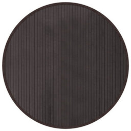 Berkfield Rug Round Dark Brown80 Cm Bamboo - thumbnail 2