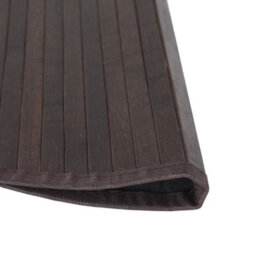 Berkfield Rug Round Dark Brown80 Cm Bamboo - thumbnail 4