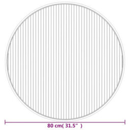 Berkfield Rug Round Dark Brown80 Cm Bamboo - thumbnail 8