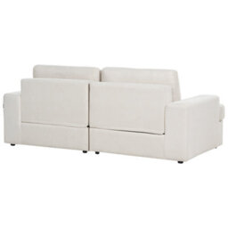 Beliani Living Room Set 5 Seater Alla Fabric Light Beige - thumbnail 6