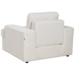 Beliani Living Room Set 5 Seater Alla Fabric Light Beige - thumbnail 9