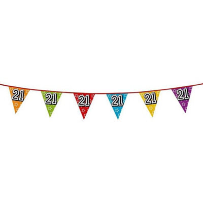 Boland 21St Birthday Bunting Multicoloured (One Size)