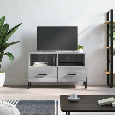 Berkfield Tv Cabinet Grey Sonoma 80X36X50 Cm Engineered Wood - image 1