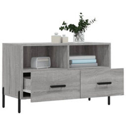 Berkfield Tv Cabinet Grey Sonoma 80X36X50 Cm Engineered Wood - thumbnail 4