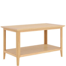 Rest Relax Keswick Oak Coffee Table With Shelf Beige - thumbnail 2