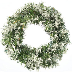 Pelle & Sol Christmas Wreath - 45Cm Realistic Snow-Tipped - Door Window Wall Home Decor & Festive Home Christmas Decorations