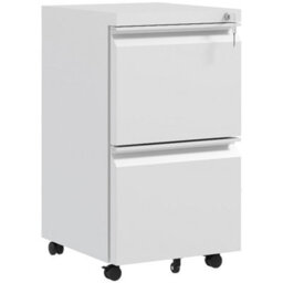 Vinsetto Steel File Cabinet With Lock Hanging Bar For Letter A4 Legal, White - thumbnail 2