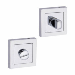 Golden Grace 1 Set Zeta Design Bathroom Complete Internal Door Handle Set Polished Chrome Finish - thumbnail 6
