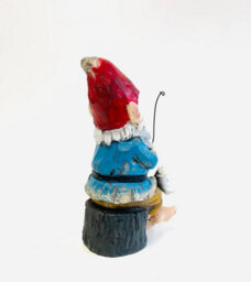 My Square Mile Garden Gnome Fishing Ornament, Resin Outdoor Sculpture, 20Cm Height, Weather Resistant - thumbnail 4