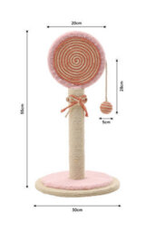 Living And Home Pink Lollipops Cat Scratching Posts With Hanging Ball - thumbnail 6