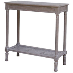 Wyld Haus Laurelbrook Console Table Rattan Bottom Shelf - thumbnail 3