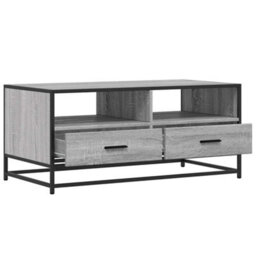 Berkfield Coffee Table Grey Sonoma 100X50X45 Cm Engineered Wood And Metal - thumbnail 8