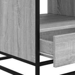 Berkfield Coffee Table Grey Sonoma 100X50X45 Cm Engineered Wood And Metal - thumbnail 9