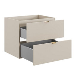 Heze Furniture Dalia Bathroom Cabinet Vanity Unit 100Cm With  Basin In Cashmere & Cremona Oak - thumbnail 5