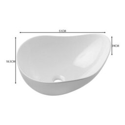 Heze Furniture Dalia Bathroom Cabinet Vanity Unit 100Cm With  Basin In Cashmere & Cremona Oak - thumbnail 6