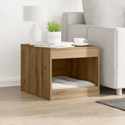 Walplus Artisian Oak Cat Litter Box Enclosure 47X59X42 Cm Engineered Wood - image 1