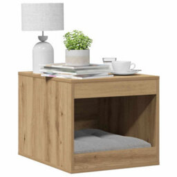 Walplus Artisian Oak Cat Litter Box Enclosure 47X59X42 Cm Engineered Wood - thumbnail 3