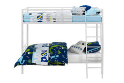 Dorel Home Bunk Bed Convertible Metal White, Single - thumbnail 3