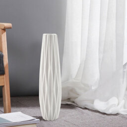 Living And Home White European Ceramic Sim Tall Vase Table Flower Stand Art Decoration 45Cm (H) - thumbnail 2