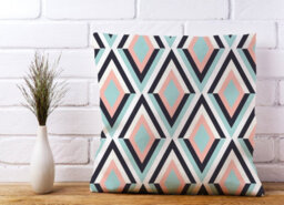 Warren Reed Designer Zig Zag Abstract Pattern Cushions 45Cm X 45Cm - thumbnail 2