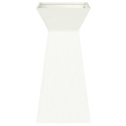 Berkfield Garden Pillar Planter With Bowl White 35X35X73 Cm Steel - thumbnail 5