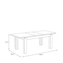 Furniture To Go Corona 200Cm Wall Shelf In Artisan Oak - thumbnail 9