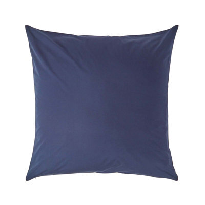 Homescapes Navy Blue Continental Egyptian Cotton Pillowcase 200 Tc, 80 X 80 Cm - image 1
