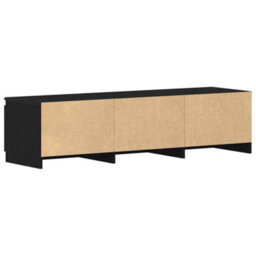 Berkfield Tv Cabinet Black Oak 140X40X35.5 Cm Engineered Wood - thumbnail 8