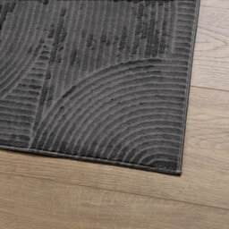 Berkfield Rug Iza Short Pile Scandinavian Look Anthracite 160X230 Cm - thumbnail 4
