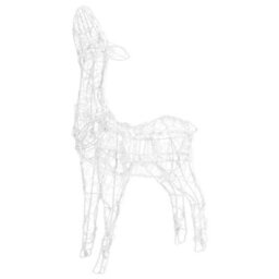 Berkfield Acrylic Reindeer Family Christmas Decoration 300 Led Colourful - thumbnail 8