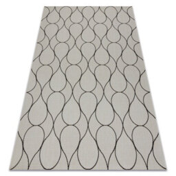 RugsX Carpet Sisal Flat 49379960 Drops Cream Black 80X150 Cm - thumbnail 4
