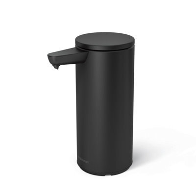Simplehuman 266Ml Rechargeable Sensor Soap Pump, Automatic Hand Motion Soap Dispenser, Mattee Black Steel - image 1