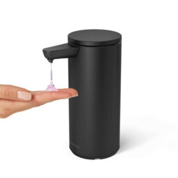 Simplehuman 266Ml Rechargeable Sensor Soap Pump, Automatic Hand Motion Soap Dispenser, Mattee Black Steel - thumbnail 2