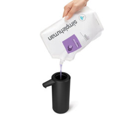 Simplehuman 266Ml Rechargeable Sensor Soap Pump, Automatic Hand Motion Soap Dispenser, Mattee Black Steel - thumbnail 4