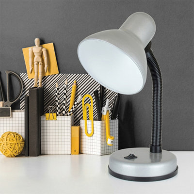 Homelife 35W 'classic' Flexi Desk Lamp - Strato Silver - image 1