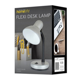 Homelife 35W 'classic' Flexi Desk Lamp - Strato Silver - thumbnail 4