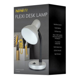 Homelife 35W 'classic' Flexi Desk Lamp - Strato Silver - thumbnail 6